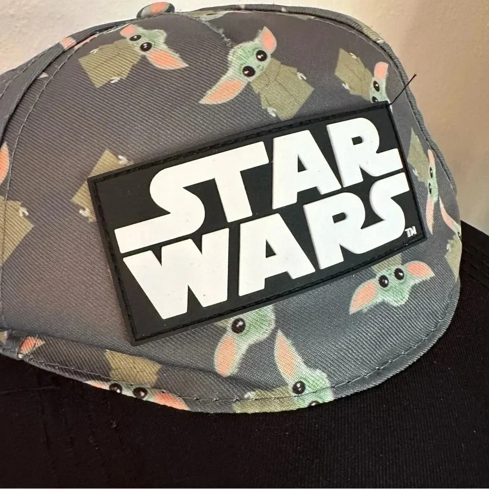 Star Wars Yoda All Over Print Baseball Hat Adjustable Snap Back Cap